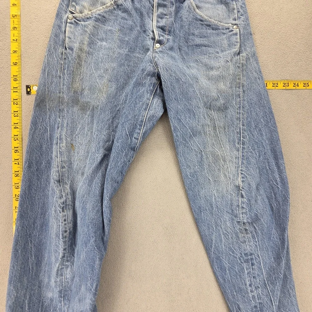 VTG Levis Engineered Jeans Mens Blue Twisted‎ Buckle Back One Pocket Fits 28x28